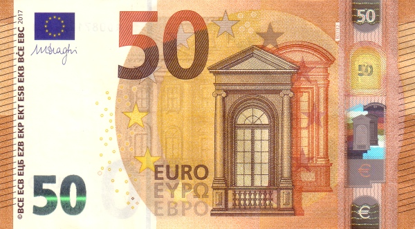 P23RC European Union 50 Euro Year 2017 (Draghi)